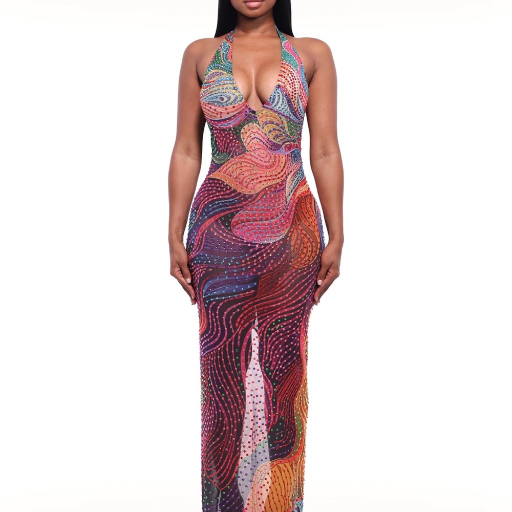 Multicolor Maxi Dress